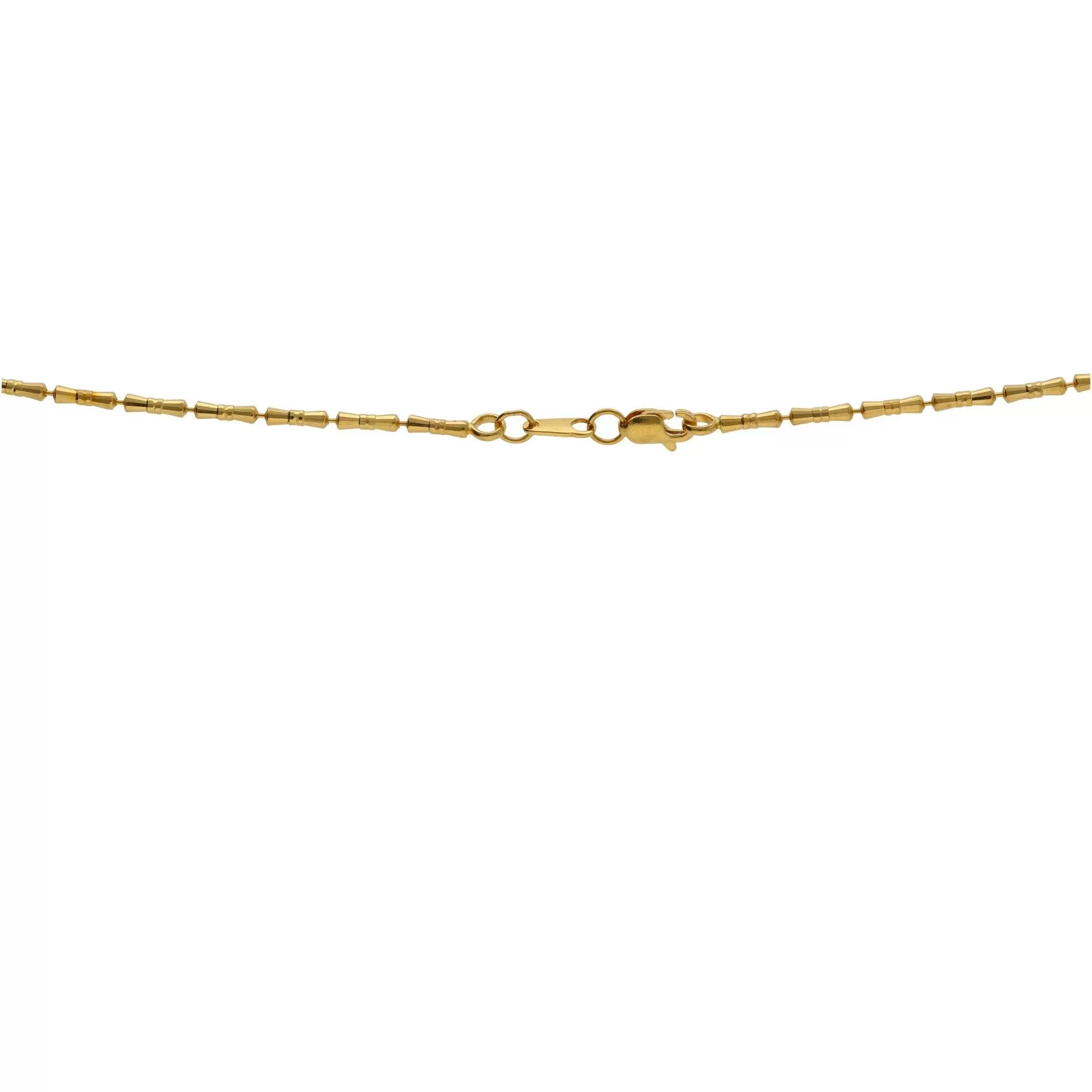 22K Yellow Gold Singapore Designed Chain W/ Length 16inches