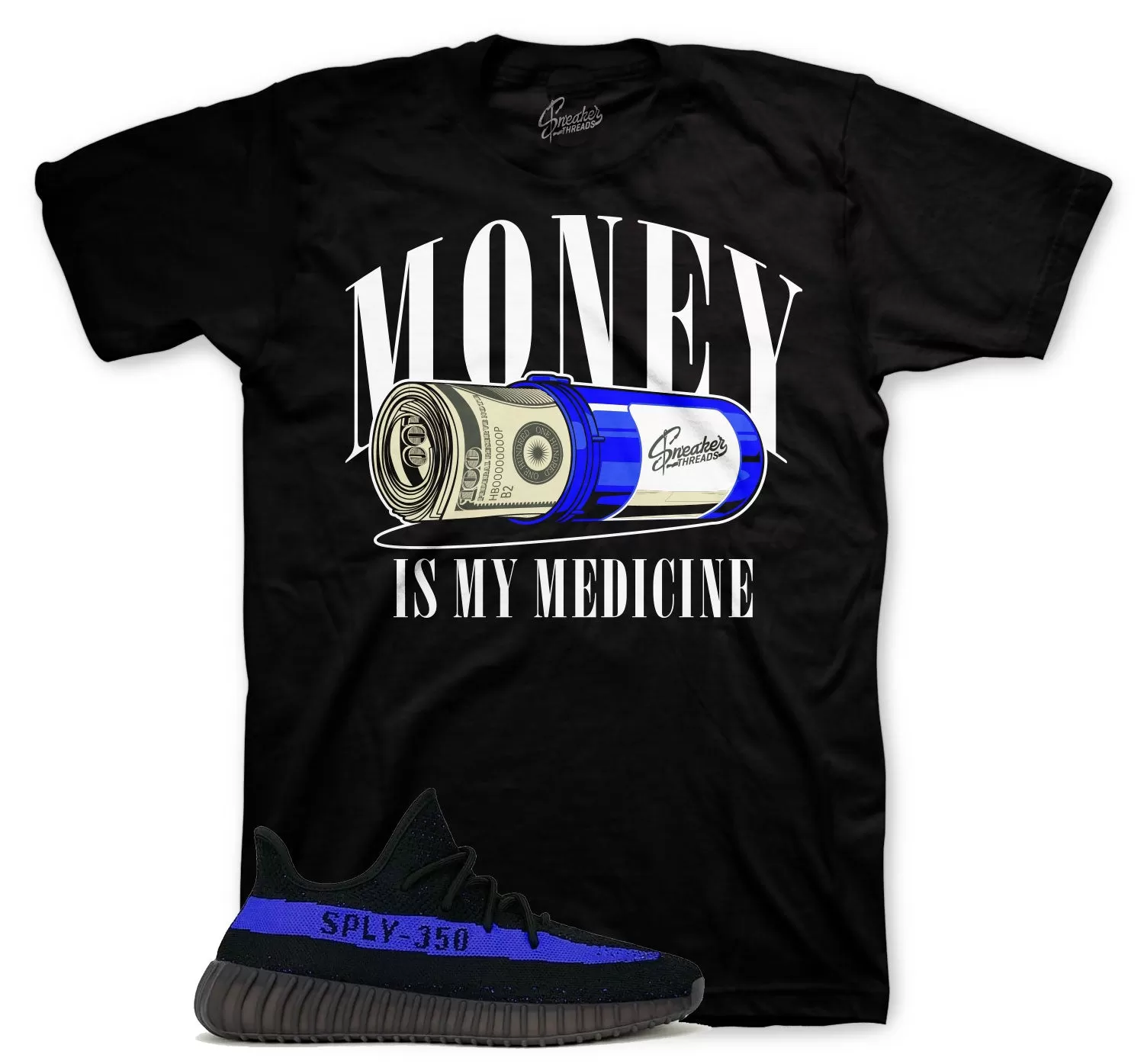 350 Dazzling Blue Money Medicine Shirt