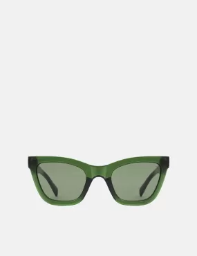 A. Kjaerbede Big Kanye Sunglasses - Dark Green Transparent