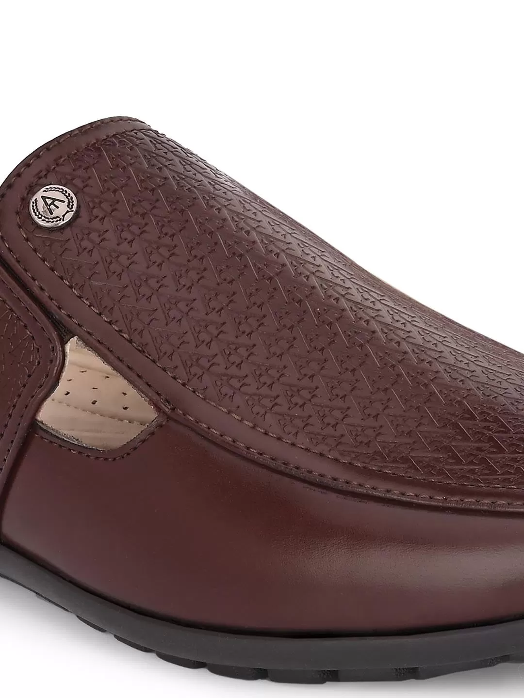 ALBERTO TORRESI Modern Textured Ethnic Mules For Men