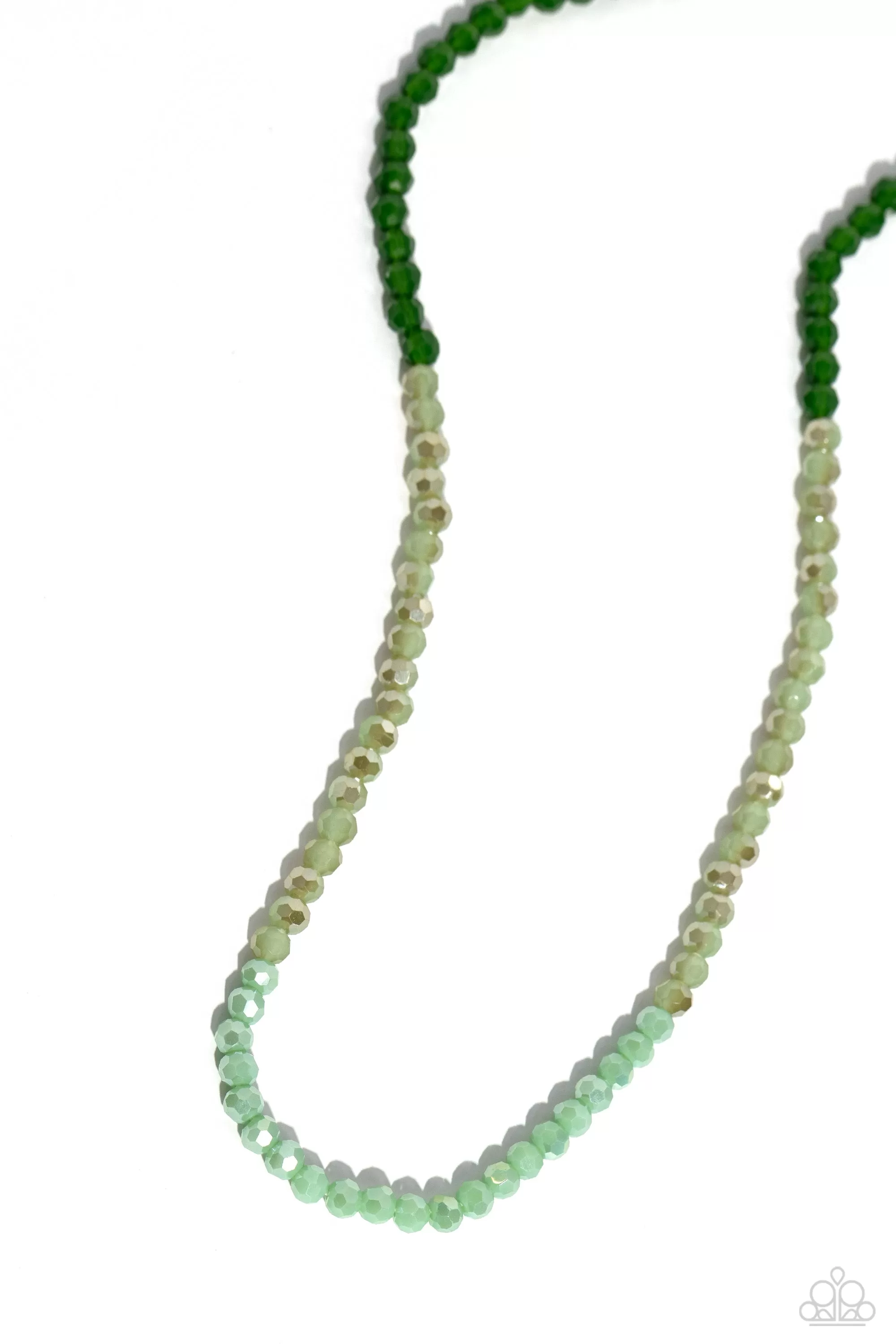 Backstage Beauty Green Necklace - Paparazzi Accessories