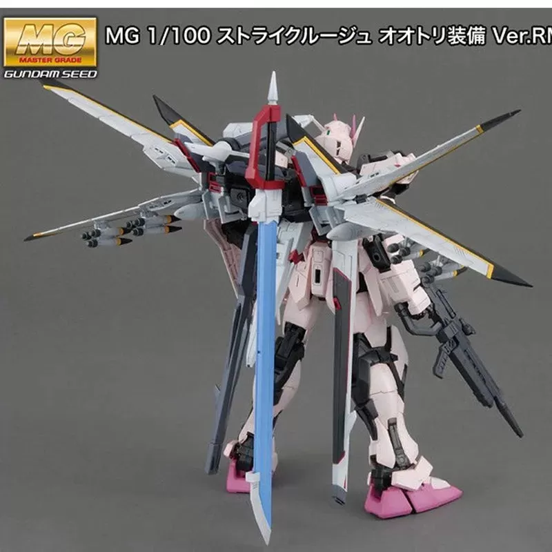 Bandai Gundam Gundam Model Kit Anime Figure MG 1/100 MBF-02 PhoenixStrike Rouge RM Genuine Collection Decoration Children Toy