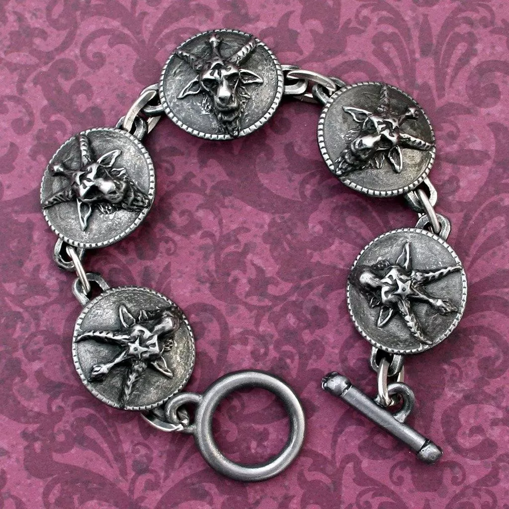 Baphomet Medallion Bracelet