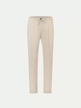 Beige Linen Seaside Trousers