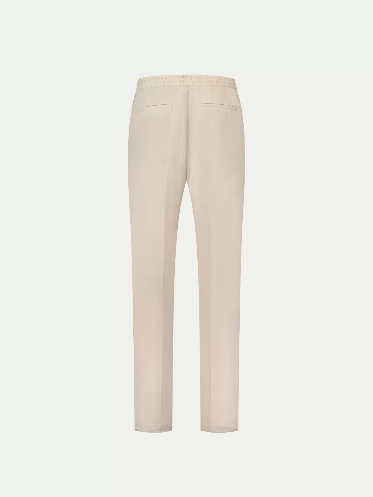 Beige Linen Seaside Trousers