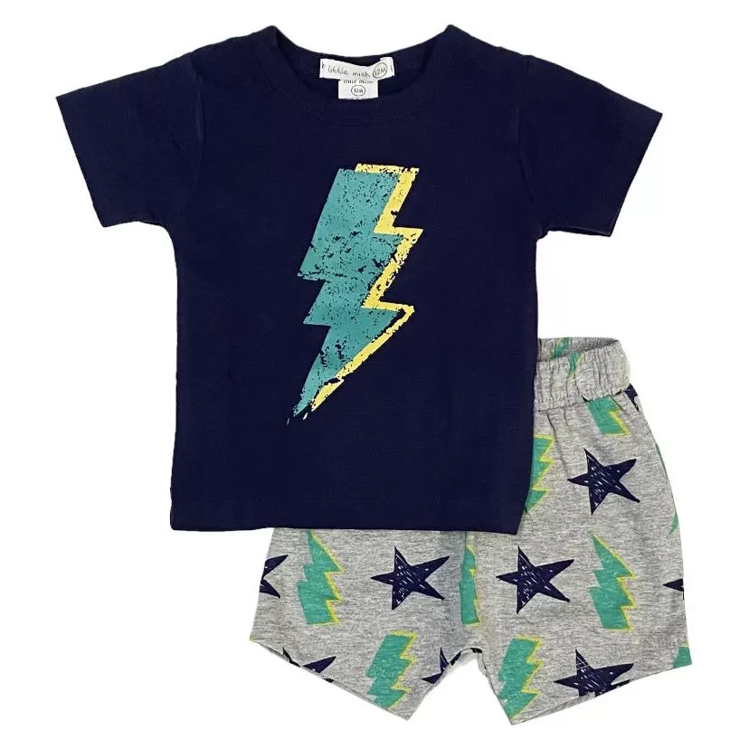 bolts tee & shorts