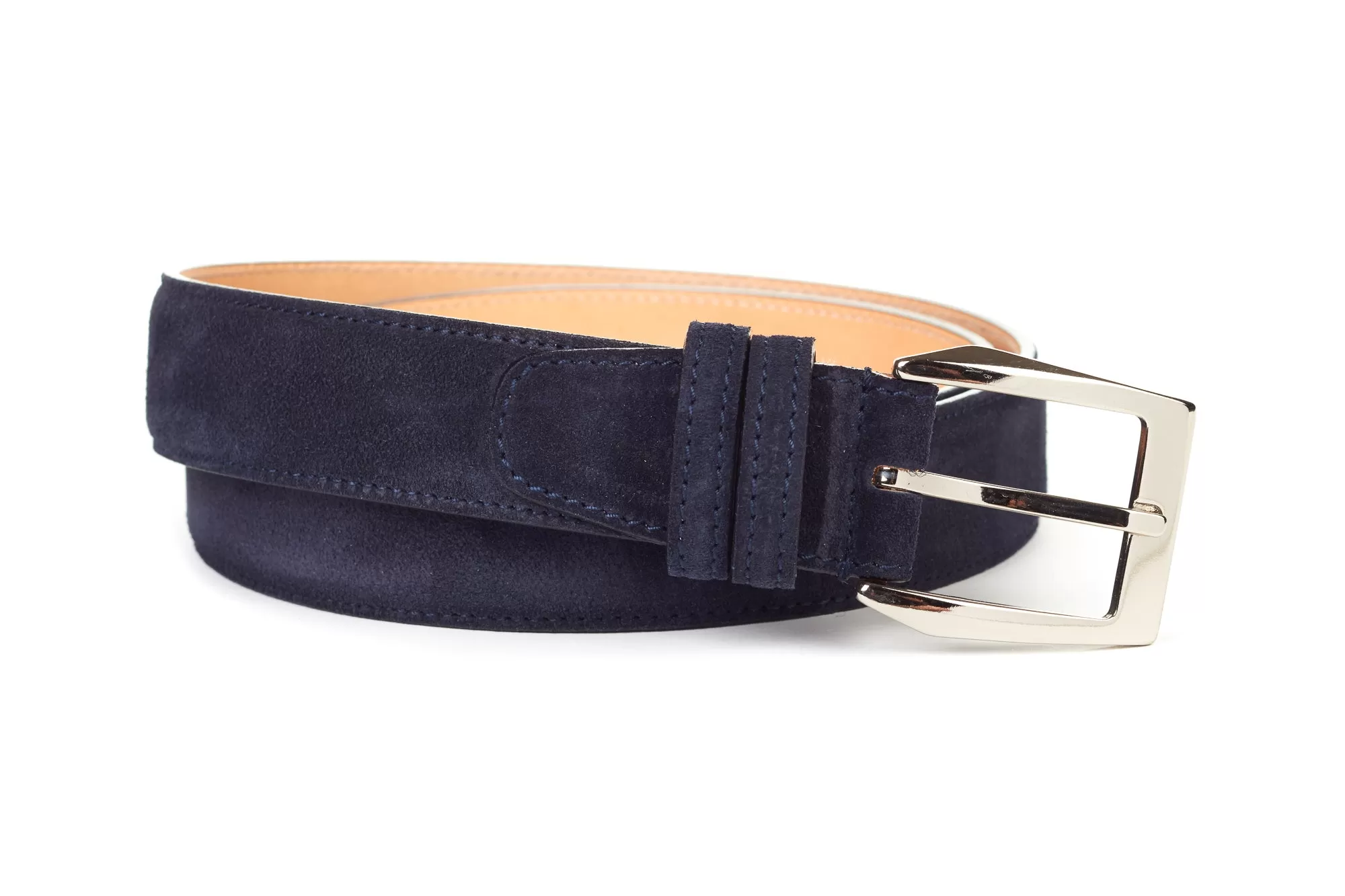 Dark Blue Suede Belt