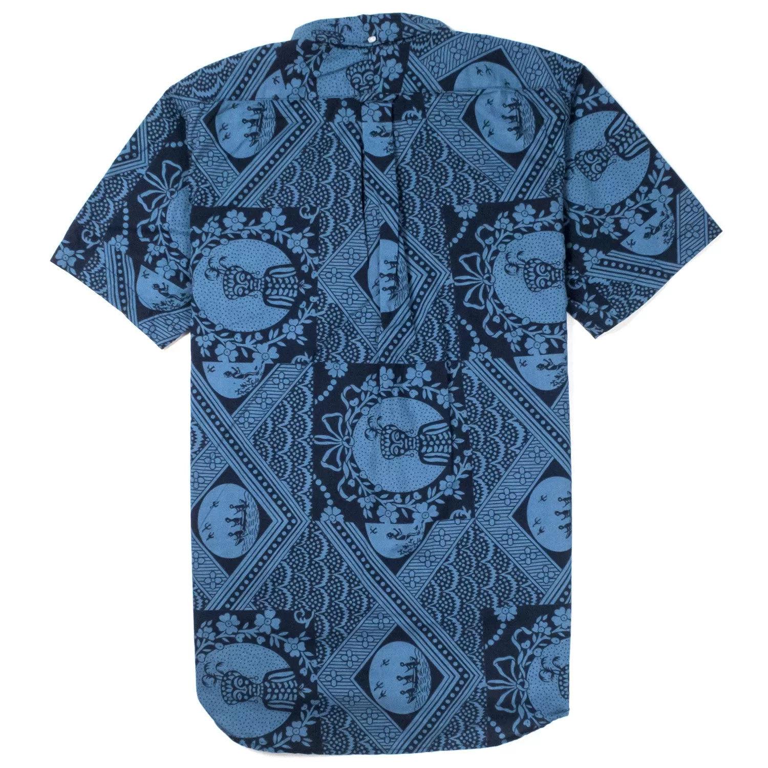 Engineered Garments - Popover BD Shirt - Blue/Navy Ethnic Print