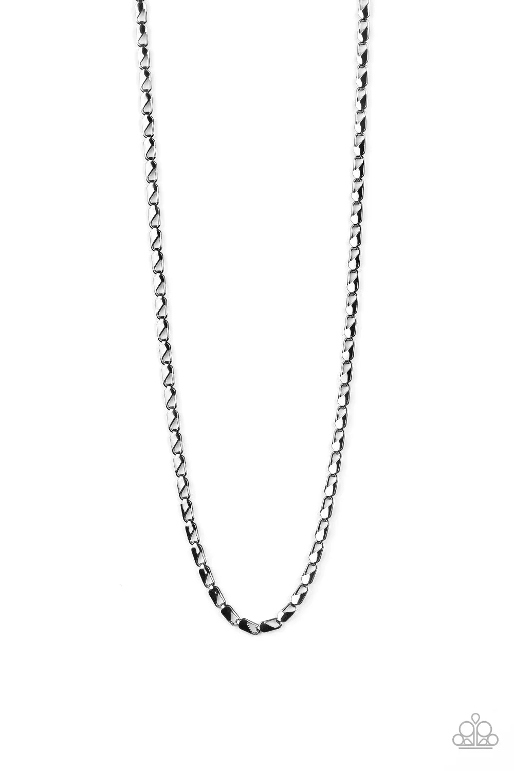 Free Agency - Black Gunmetal Chain Paparazzi Jewelry Necklace