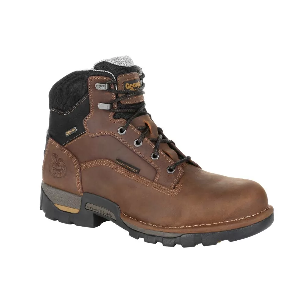 'Georgia Boot' Men's 6" Eagle One EH WP Soft Toe - Brown