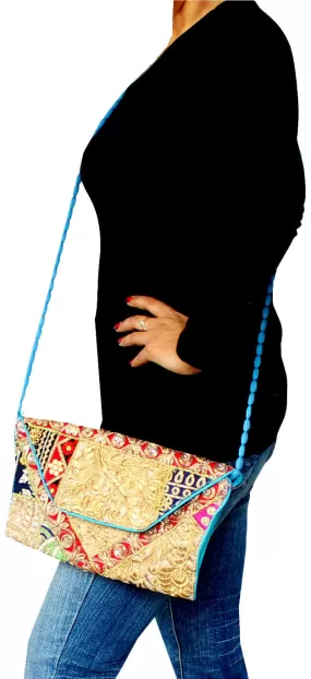 Handmade Womens Cross Body Cluch Shoulder Bag Indian Accessory