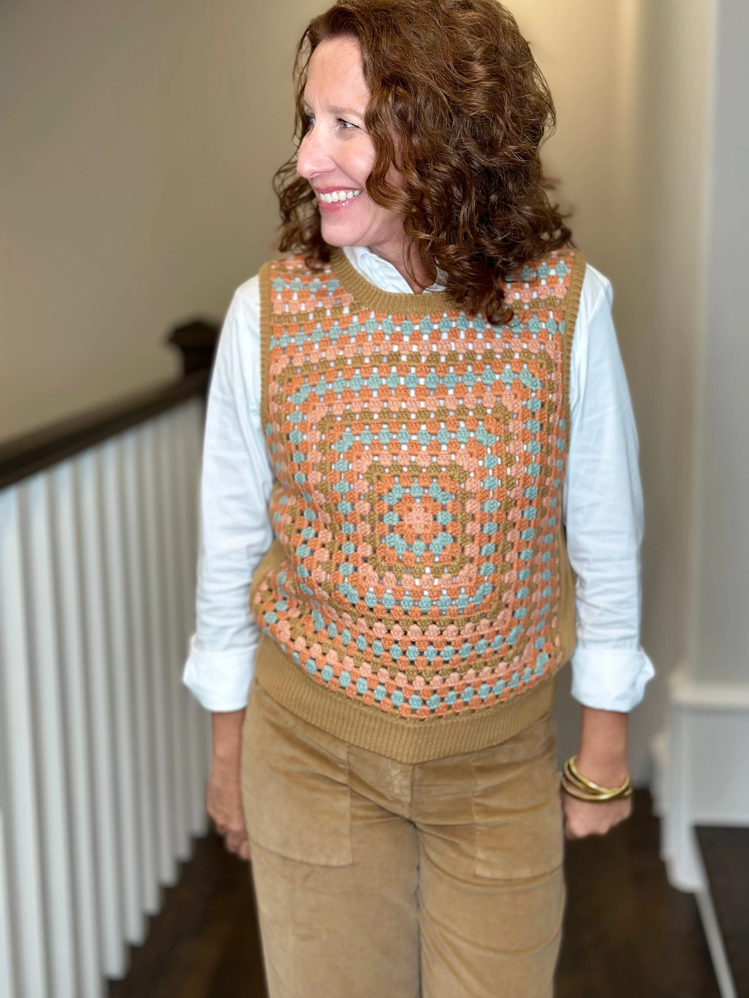 Ivy Jane Granny Square Sweater Vest