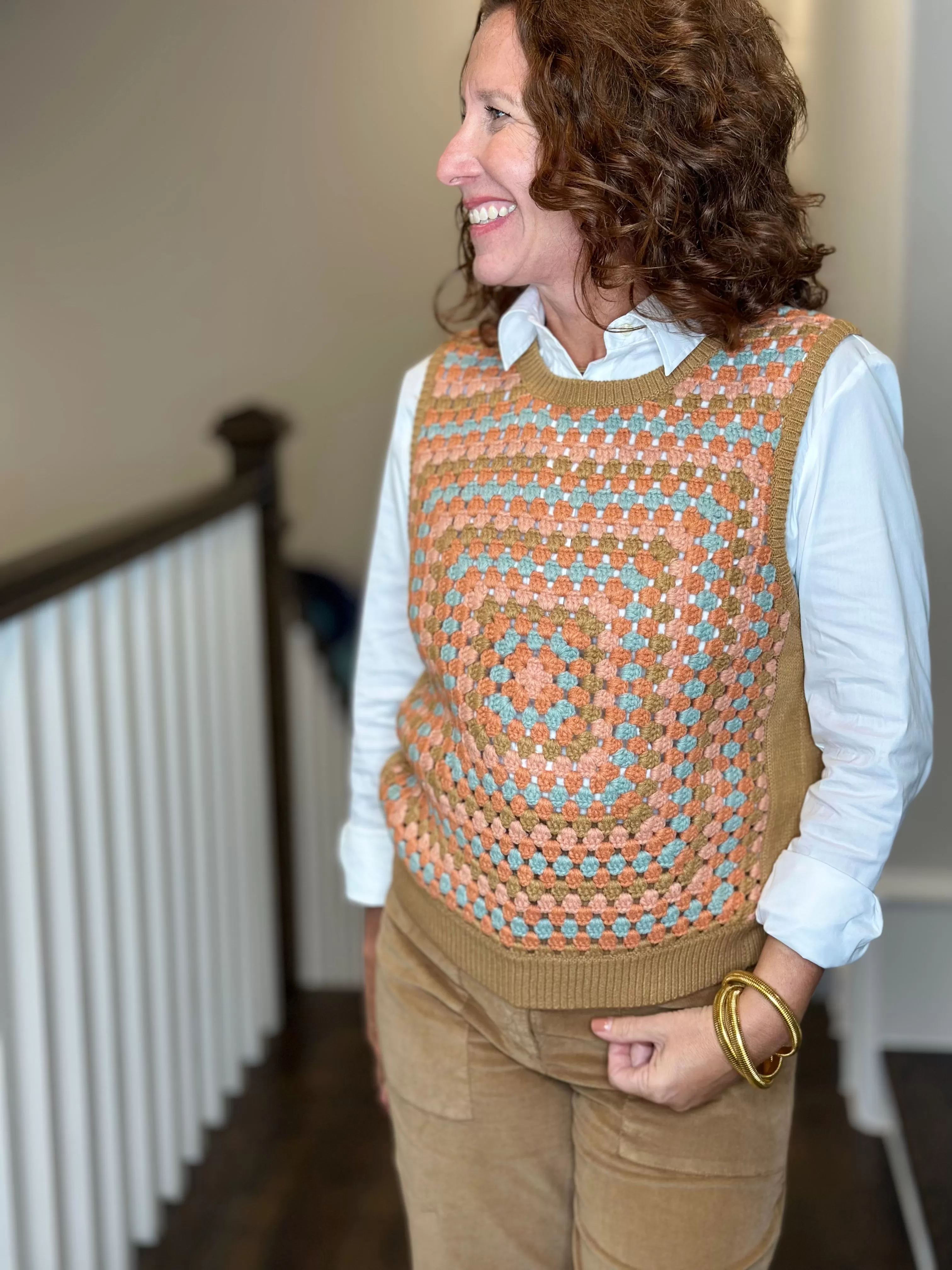 Ivy Jane Granny Square Sweater Vest