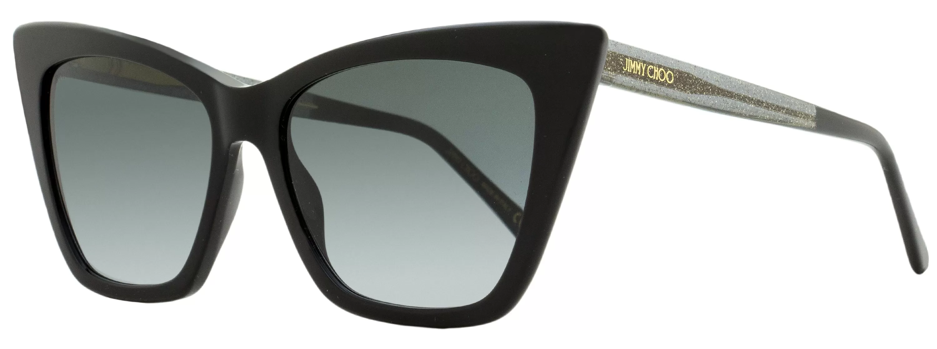 Jimmy Choo Women's Cat Eye Sunglasses Lucine 8079O Black 55mm