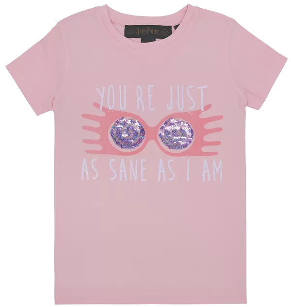 Kids Luna Sequin Glasses T-Shirt