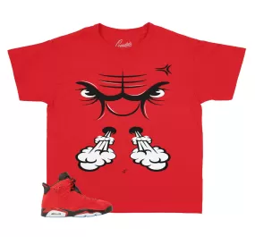 Kids Toro Bravo 6 Shirt - Raging Face - Red