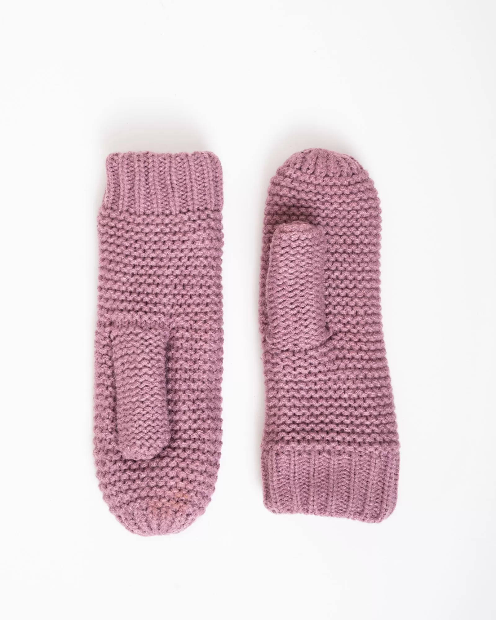 Knitted Mittens Bibi Antique Pink