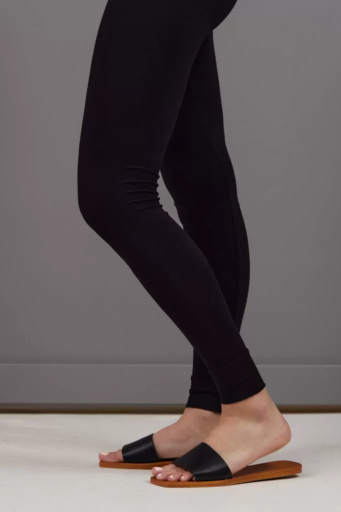 Majestic Soft Touch Jogger Style Legging in Noir