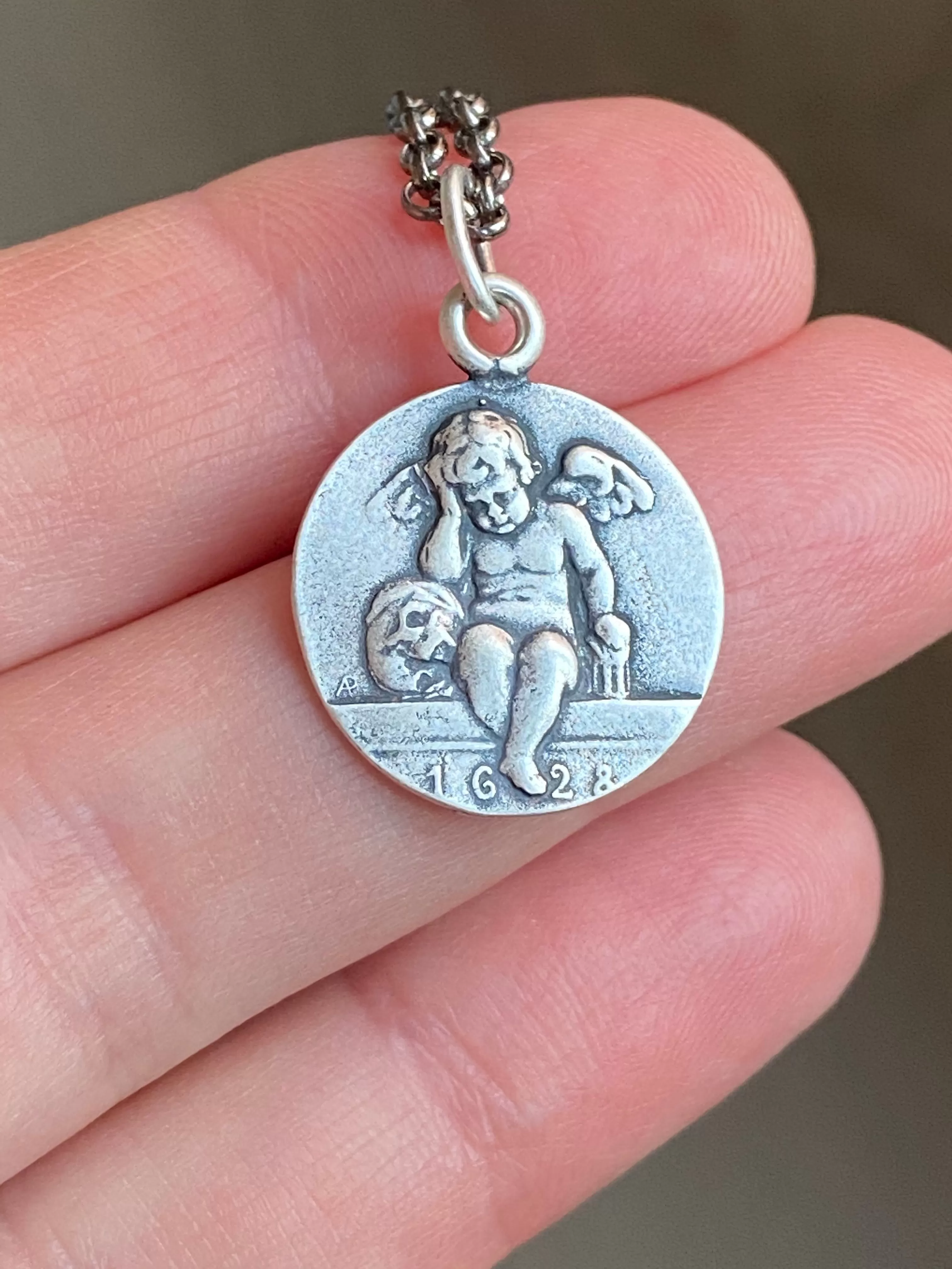 Memento Mori Guardian Angel Necklace