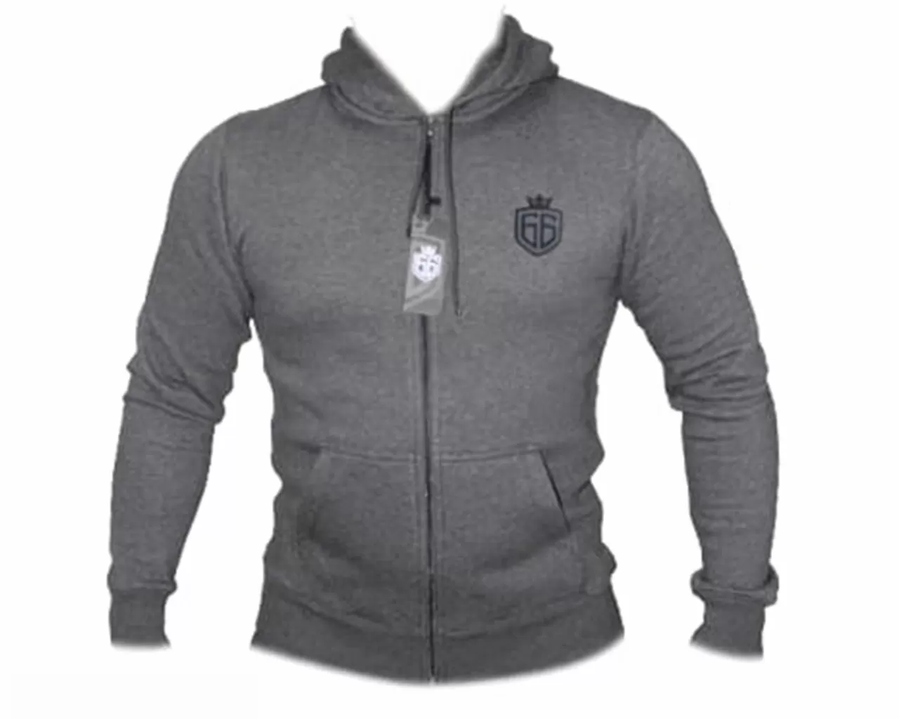 Mens GymGear Hooded Fleece Tracksuits Grey