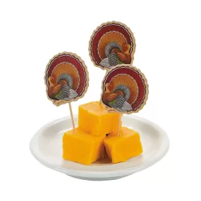 New Fun Express Thanksgiving Turkey Food Picks Dinner Party Accessories