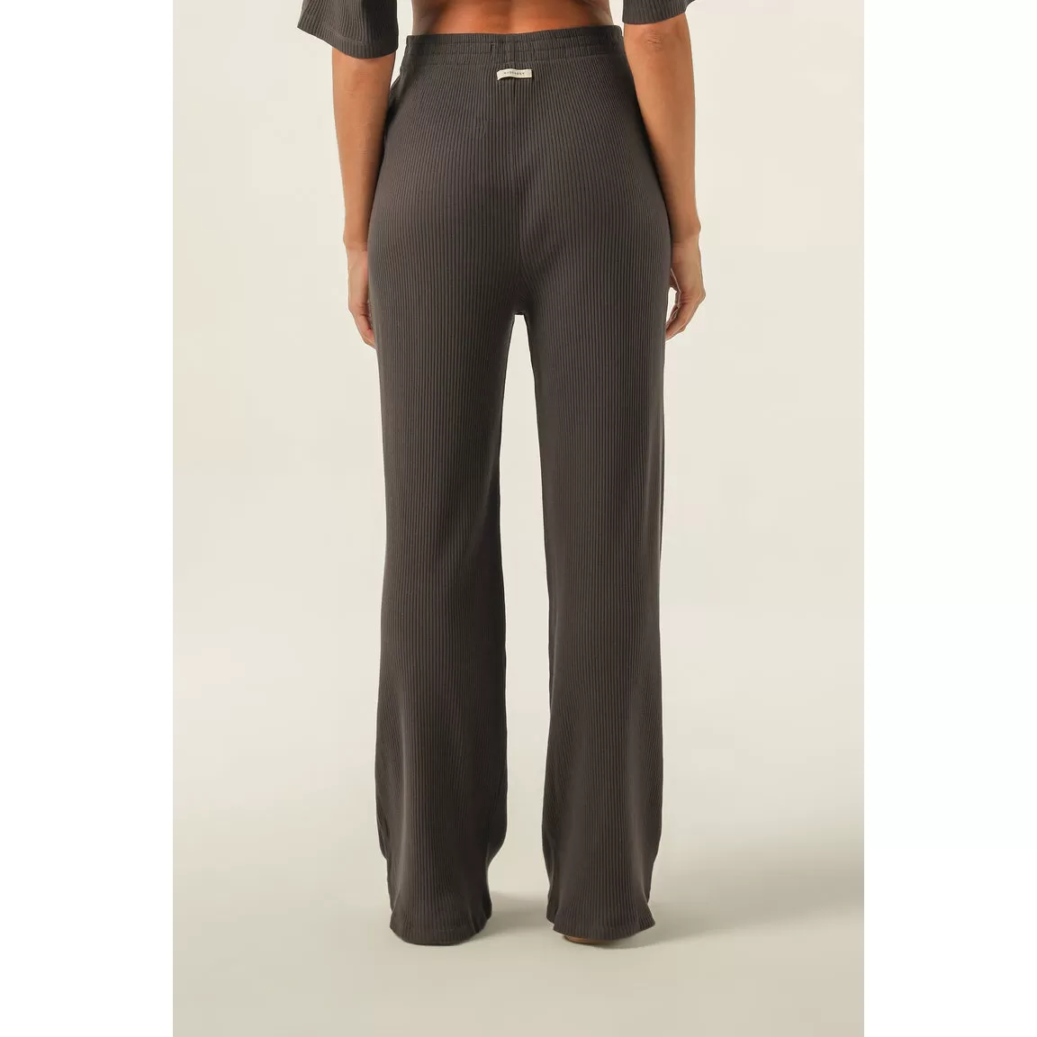 Nude Lucy- Nude Lounge Ribbed Pant in Coal