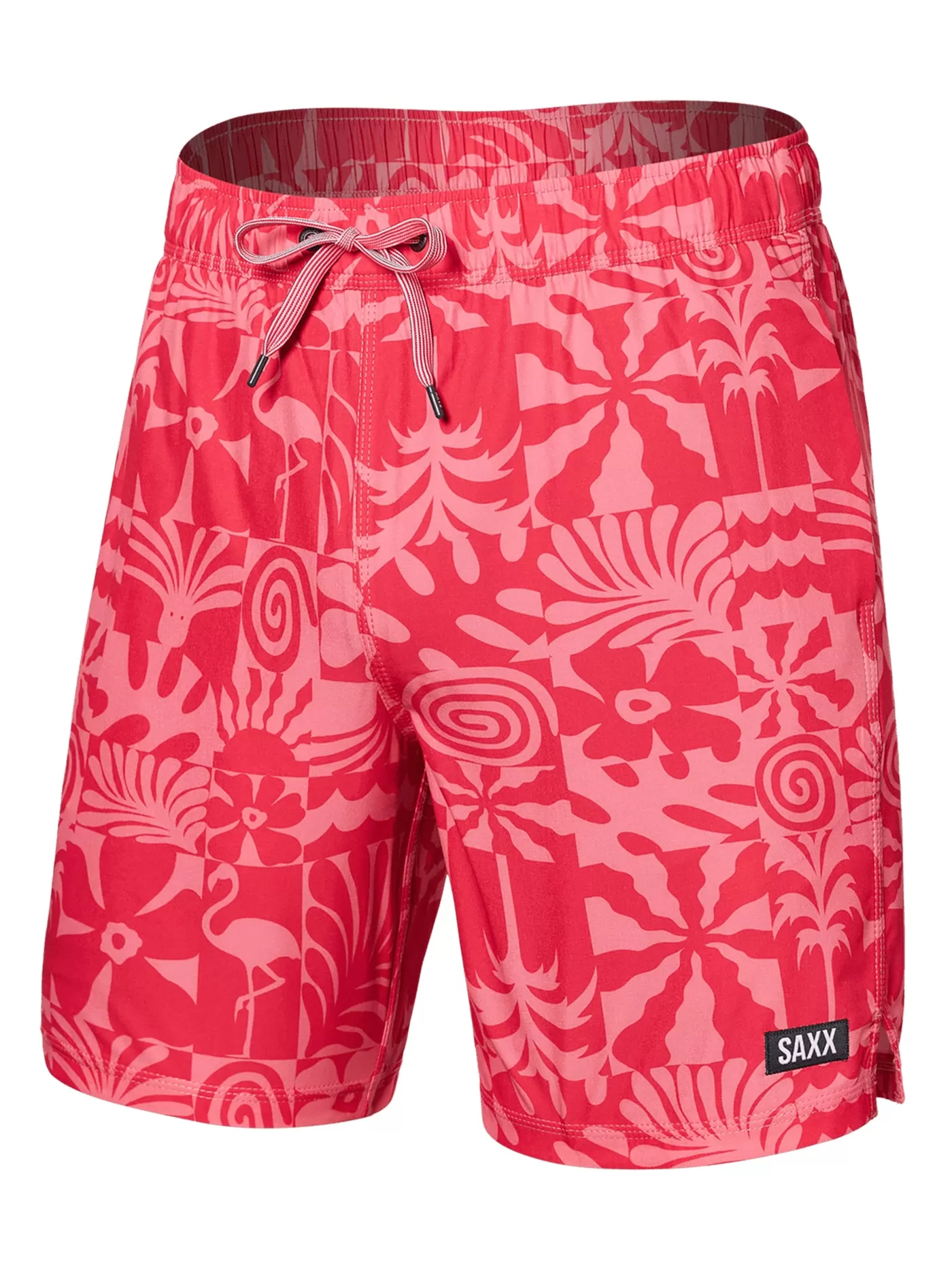 Oh Buoy 2n1 Volley 7 East Coast/Hibiscus Boardshorts