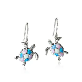 Opal Tide Pool Honu Earrings