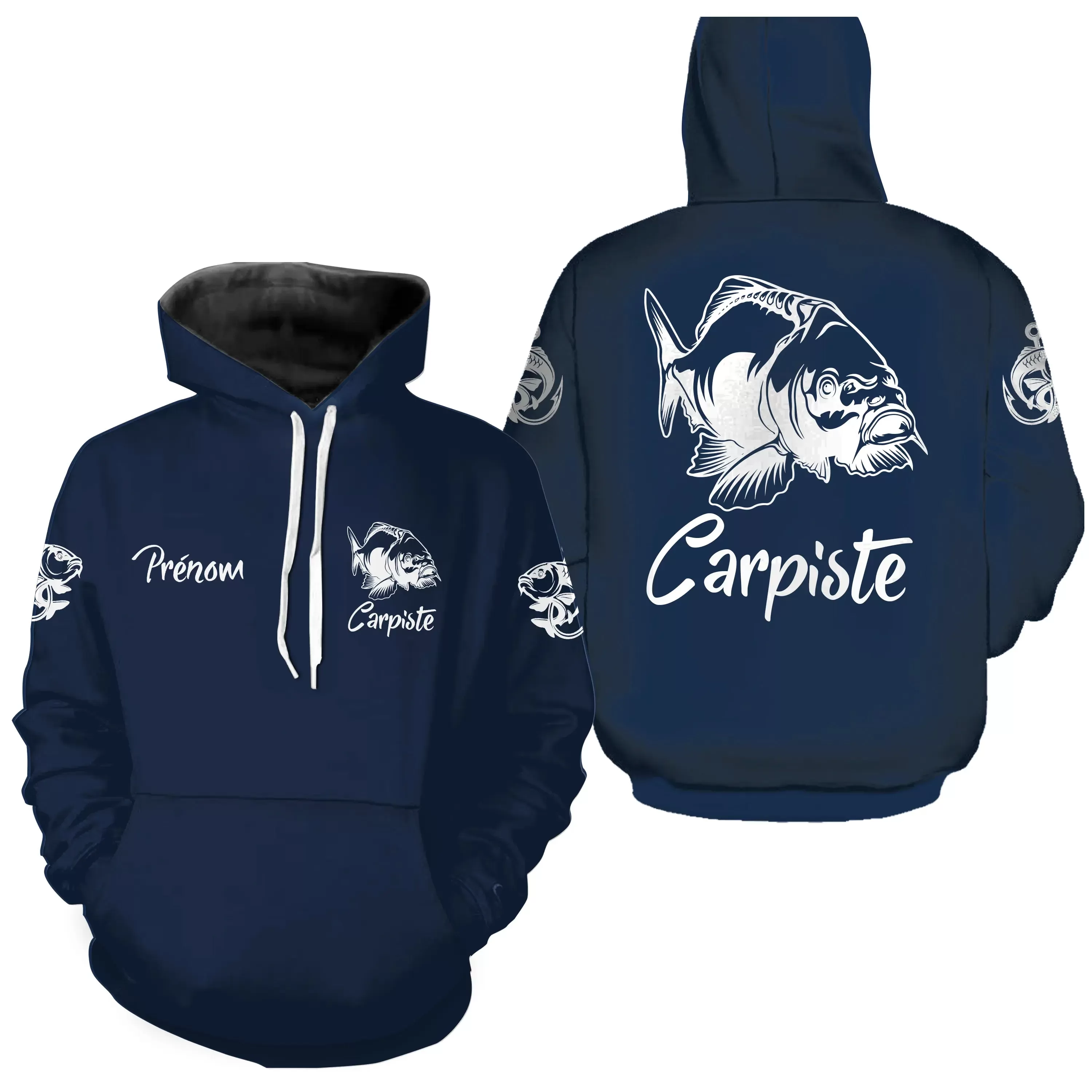 Pêche De La Carpe, Cadeau Original Pêcheur, Tee Shirt, Sweat A Capuche, Maillot Anti UV Personnalisé Pour La Pêche - CT02022402