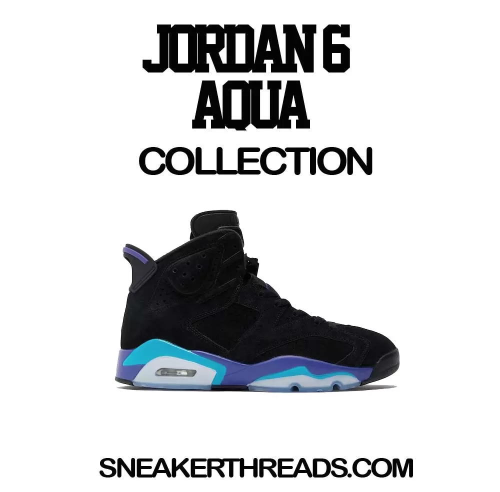 Retro 6 Aqua Shirt - Killa Rabbit - Black