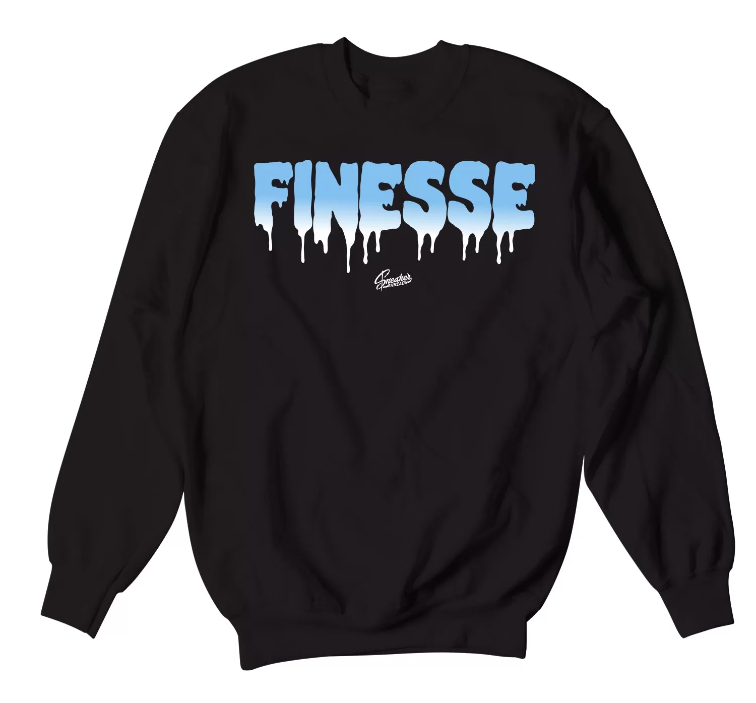 Retro 9 University Blue Sweater - Finesse - Black