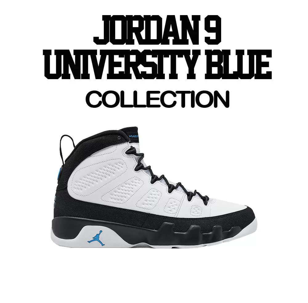 Retro 9 University Blue Sweater - Finesse - Black