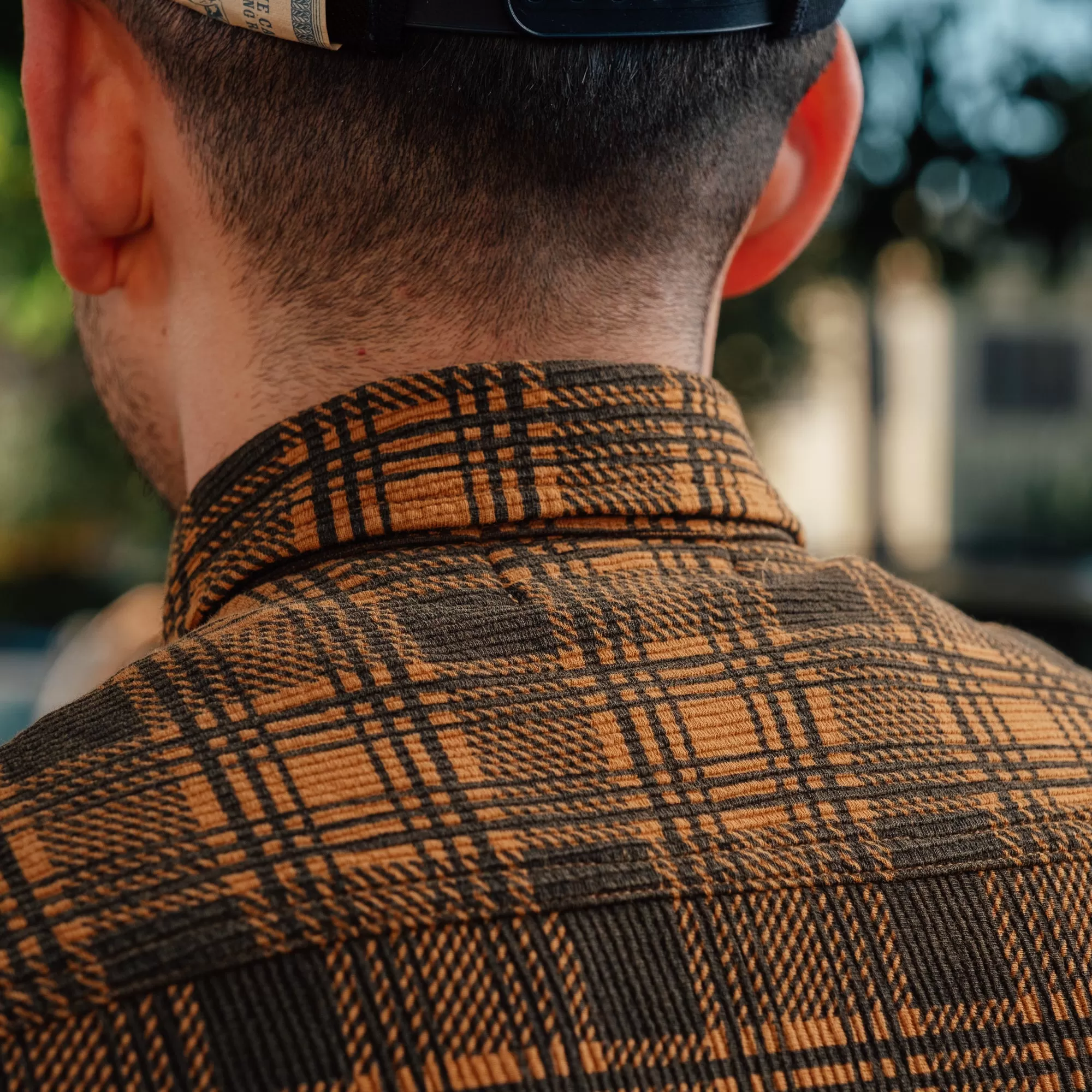 RRL Checked Jersey Workshirt Gold/Black FINAL SALE