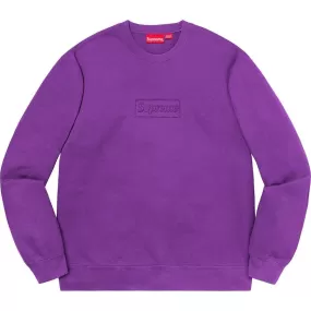 Supreme Cutout Logo Crewneck (Violet)