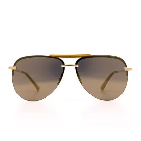 Tahoe Brushed Gold   Gold Mirror Sunglasses