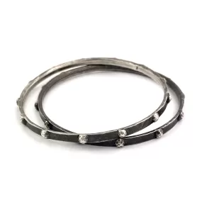 THIRTEEN MOONS Riveted Bracelet - Silver