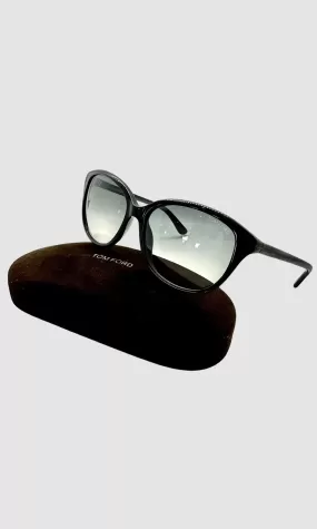 Tom Ford Black Framed Sunglass with Case