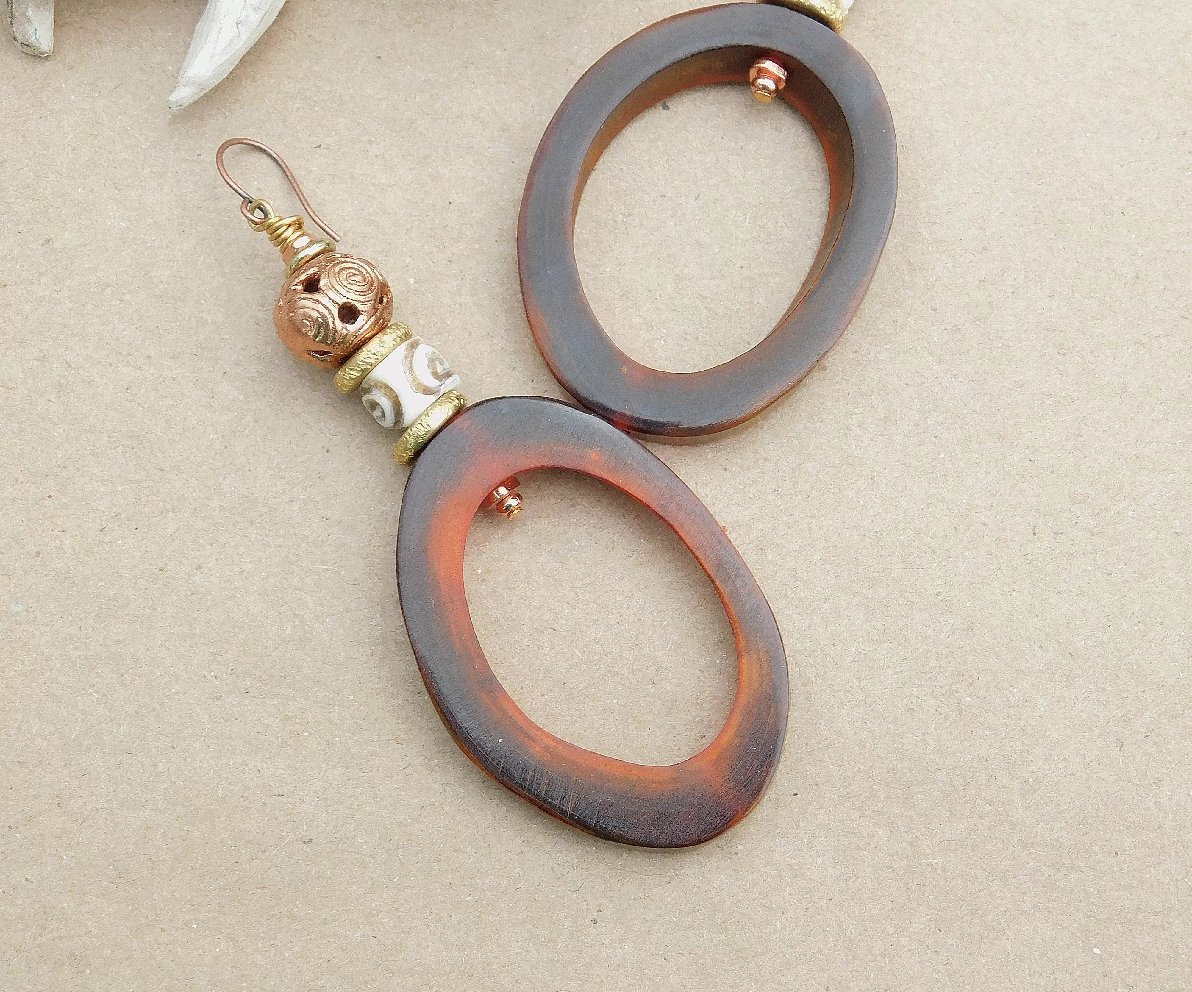 Tribal Inspired Hoop Earrings