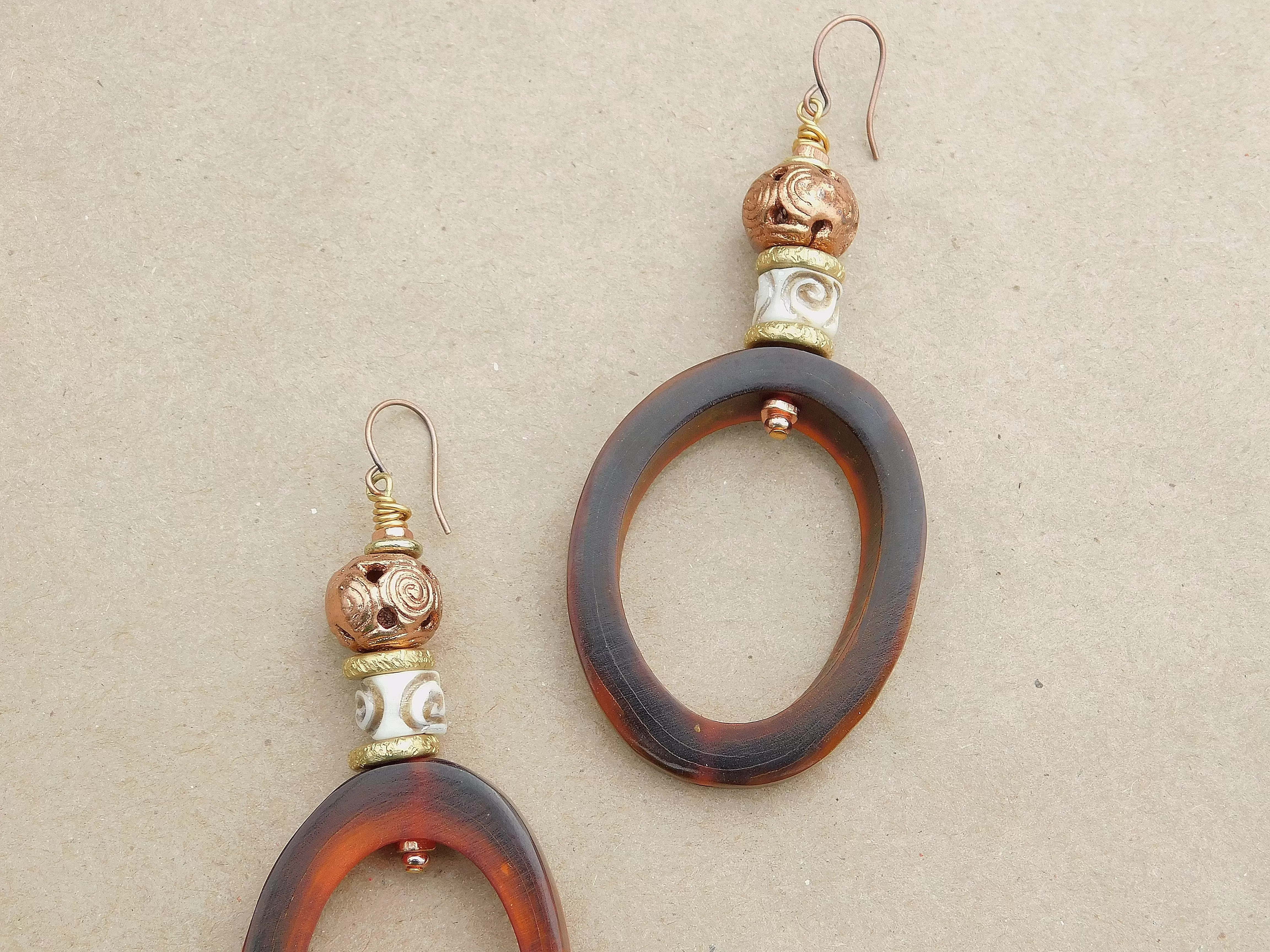 Tribal Inspired Hoop Earrings