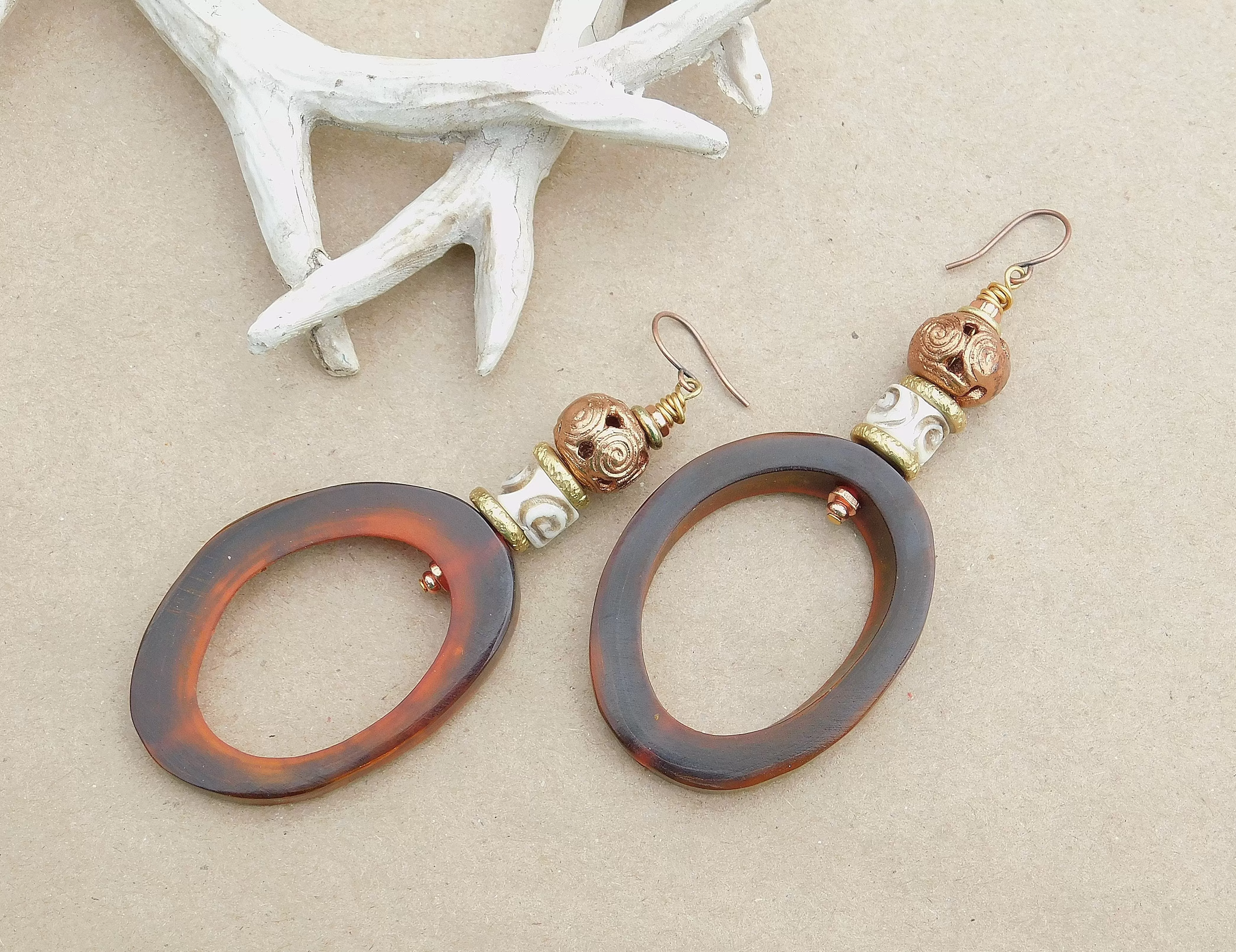 Tribal Inspired Hoop Earrings