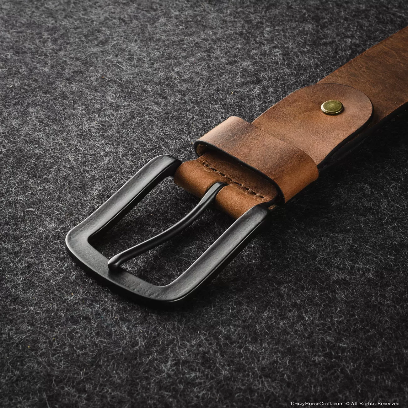 Vegetable Tanned Leather Belt | Classic Brown