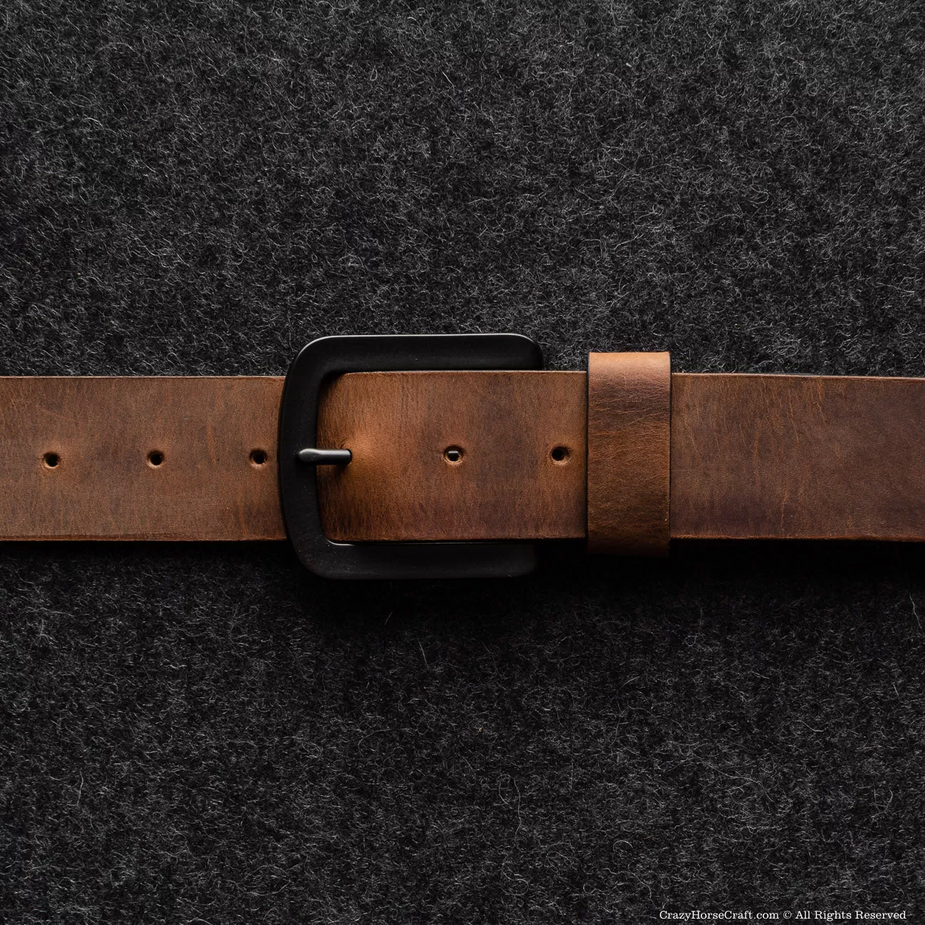 Vegetable Tanned Leather Belt | Classic Brown