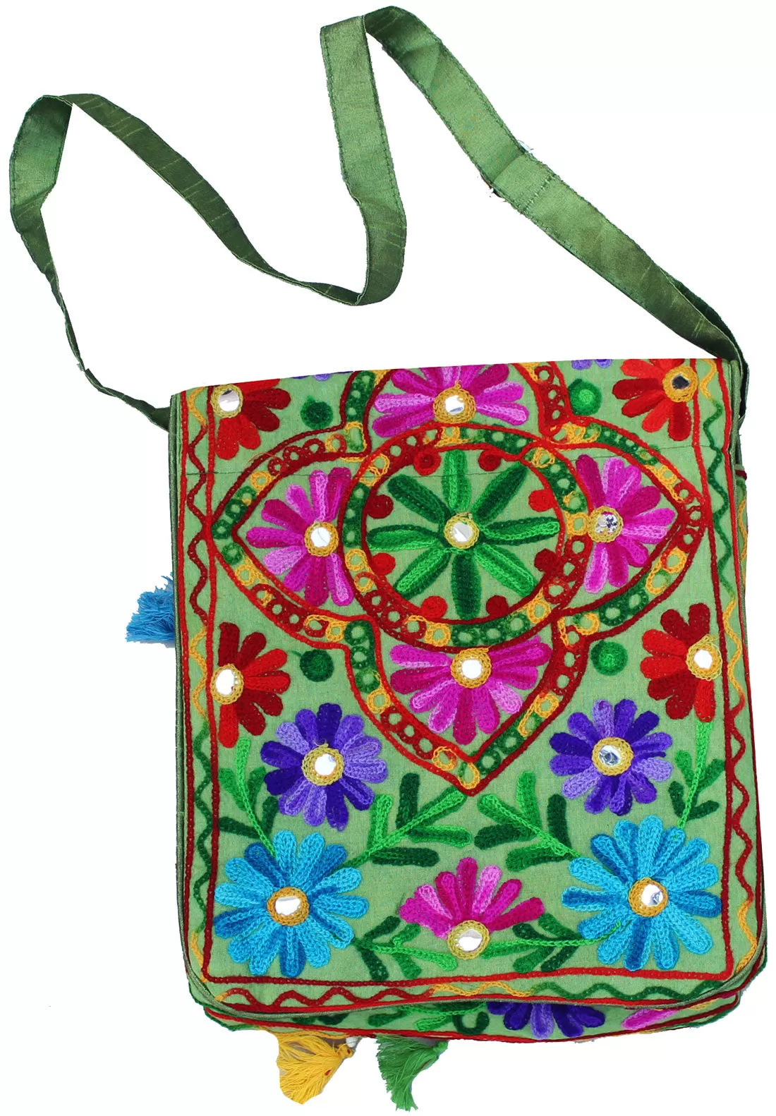 Women's Handcrafted Bohemian Hippie Gypsy Cross Body Shoulder Bag