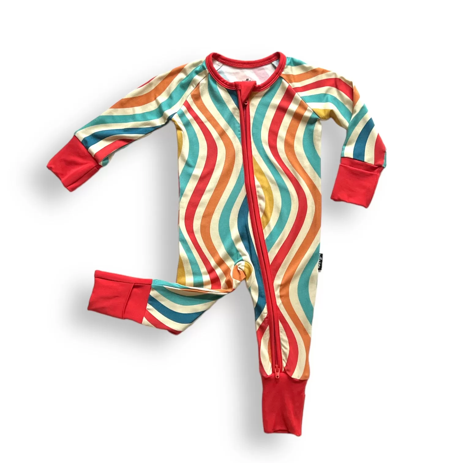 ZIP ROMPER - Groovy Wave